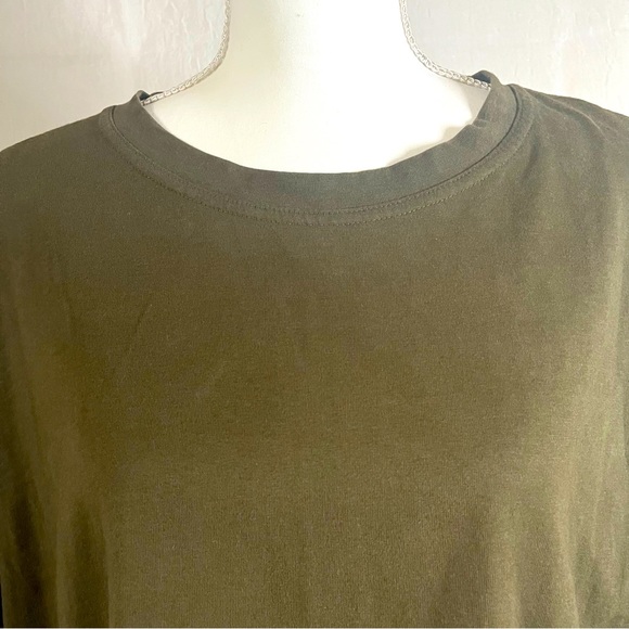Short-sleeved Causal blouse - Khaki green- Ladies | H&M - Picture 3 of 6